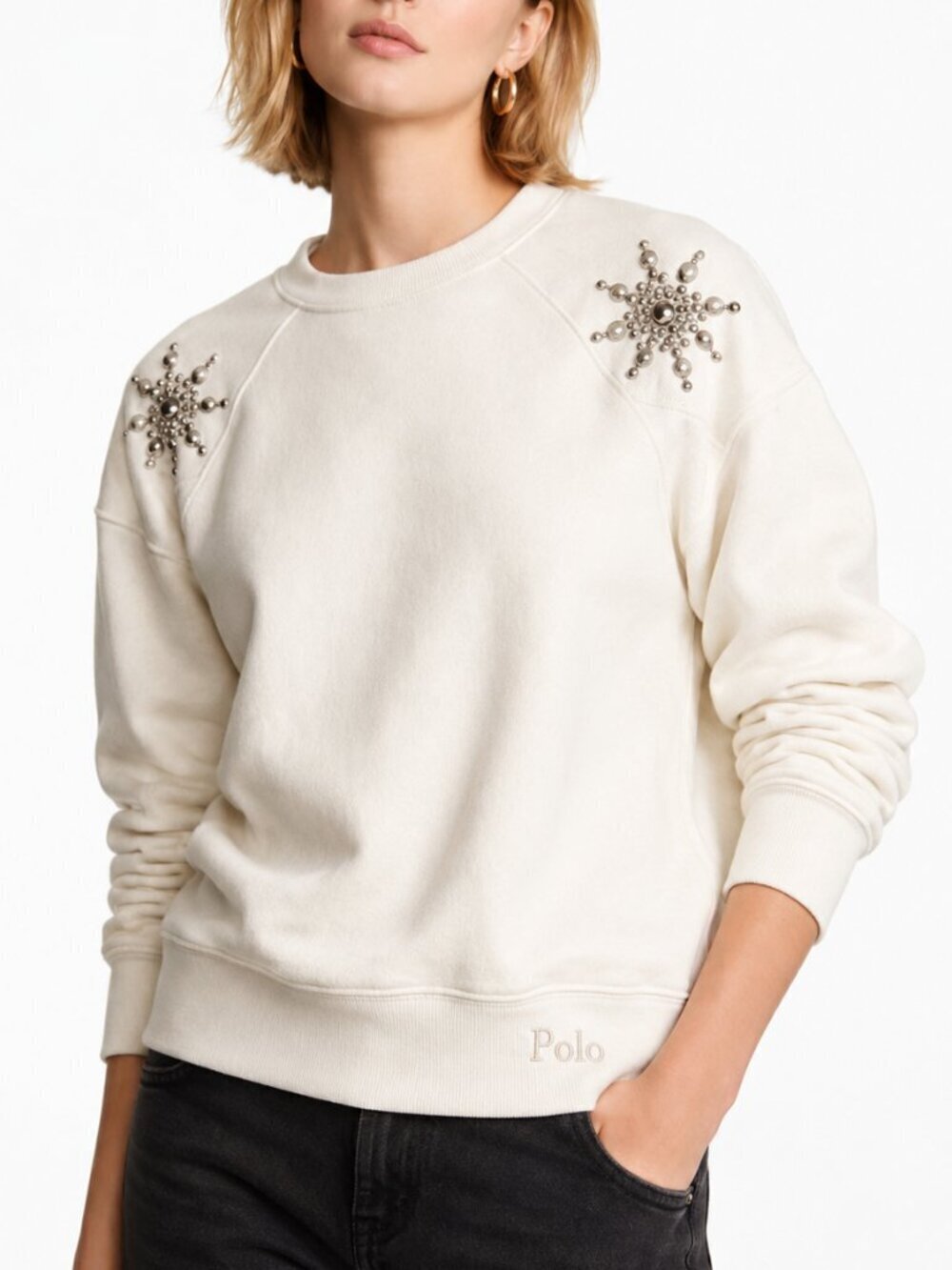Polo Ralph Lauren Western Studded Fleece Sweatshirt